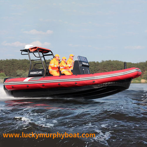 Bateaux de travail semi-rigides en aluminium d'intervention d'urgence